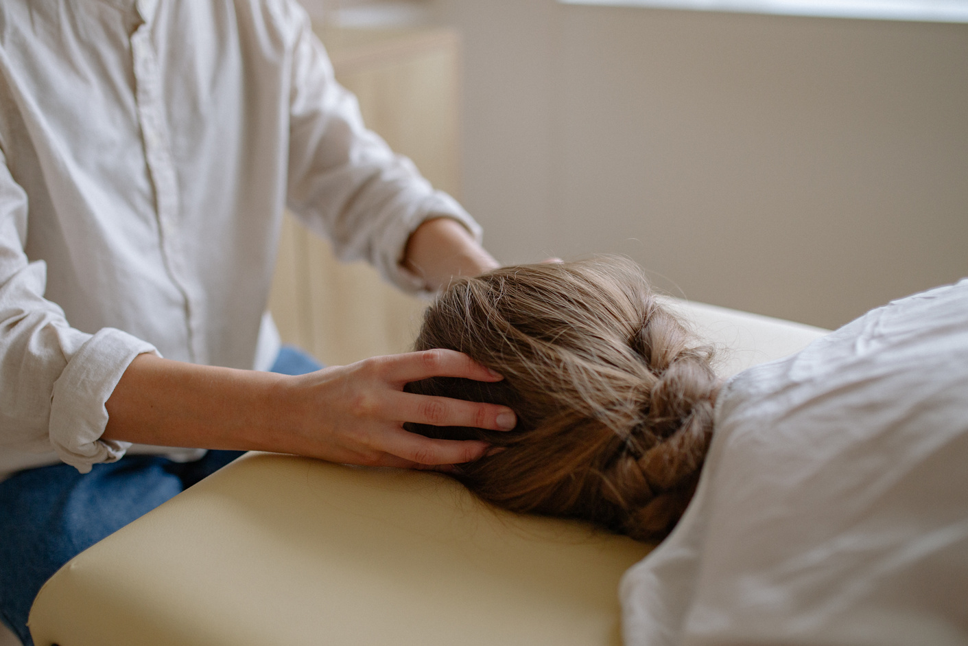 Close-up View of Massaging Head
